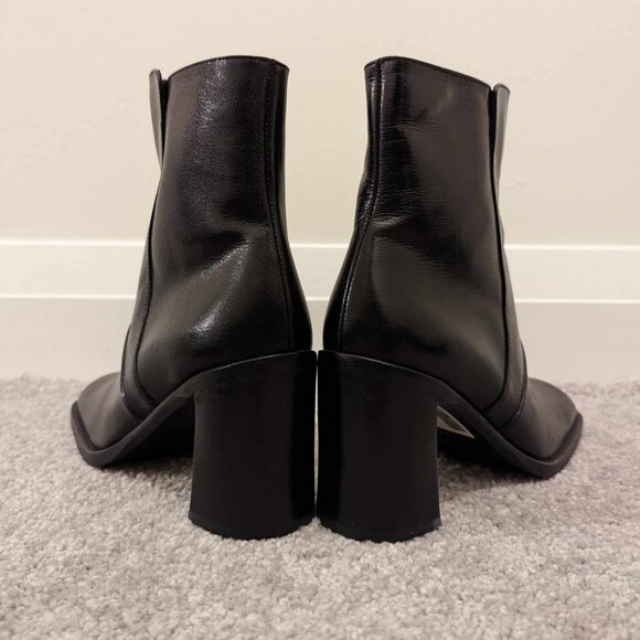 Brand New Women's Black Leather Boots - Picture 5 of 5